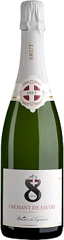 Игристое вино La Maison du Vigneron Cuvee 8 Brut Cremant de Savoie AOP 2021 750 мл