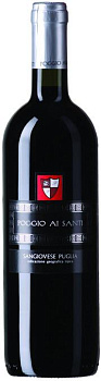 Вино красное сухое "Poggio Ai Santi" Sangiovese Dry, Puglia IGP  "Поджо Ай Санти" Санджовезе 2019 750 мл