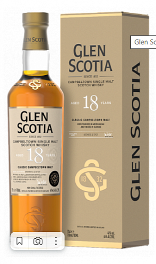 Виски Glen Scotia 18 Years Old gift box  700 мл
