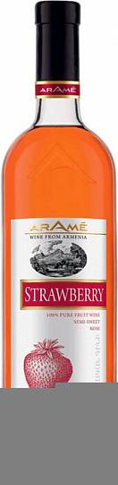 Вино  Arame  Strawberry  Арамэ Клубничное  плодовое розов