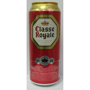 Пиво ROYALE Premium Hefeweissbier  КЛАСС РОЙАЛ Премиум Хефевассбир   Ж/Б 500 мл