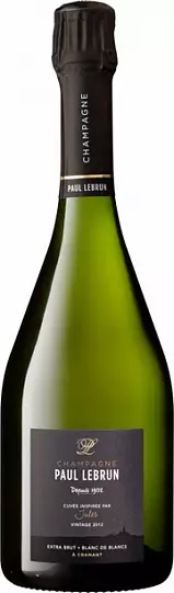 Шампанское Champagne Paul Lebrun Jules Extra Brut Blanc de Blancs 2012 750 ml