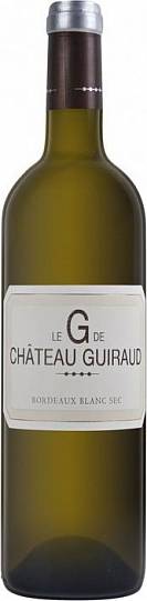 Вино Le G de Chateau Guiraud Bordeaux Blanc Sec Ле Ж де Шато Гиро 2016 75