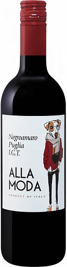 Вино  Alla Moda   Negroamaro, Puglia IGT   Алла Мода Негроамаро 2019