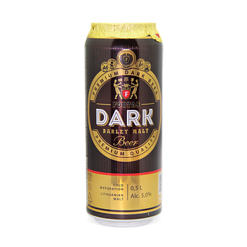 ПИВО Fortas Dark  ФОРТАС ДАРК   ж/б 500 мл