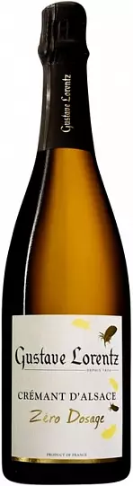 Игристое вино Gustave Lorentz, Cremant d'Alsace AOC Zero Dosage   750 мл 12,