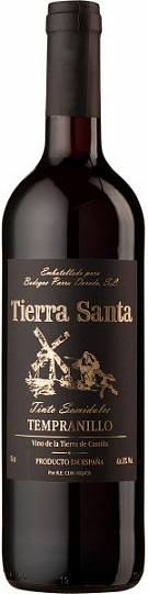 Вино  Tierra Santa  Tempranillo  Tinto Semidulce   750 мл