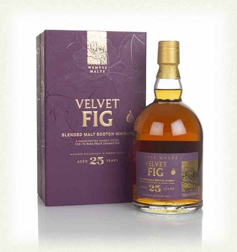 Виски Velvet Fig 25 Y.O. Blended Malt Scotch Whisky Wemyss Malts  gift box  700 мл
