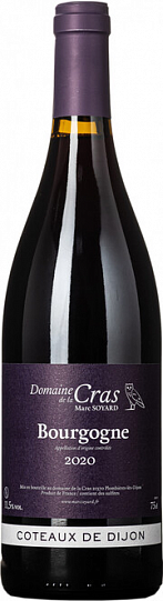Вино Domaine de la Cras Bourgogne  Pinot Noir  AOC   2020 750 мл   11,5%