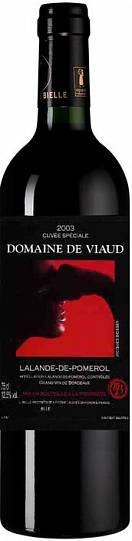 Вино Domaine de Viaud  Cuvee Speciale  Lalande de Pomerol AOC   2003 750 мл