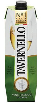 Вино белое Tavernello Tetra Pak Тавернелло Тетра Пак 1000 мл