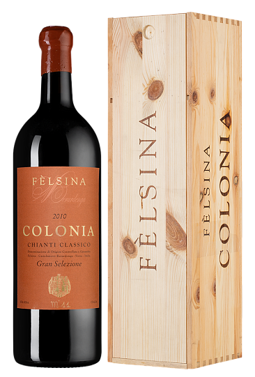 Вино Felsina Colonia Chianti Classico Gran Selezione DOCG wooden in box  2010 3000 м