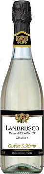 Игристое вино Casetta S. Maria  Lambrusco Bianco dell'Emilia IGT    750 мл