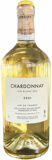 Вино Chateau La Grace Dieu des Prieurs Chardonnay   2021 750 мл 13%