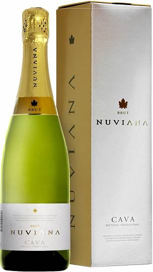 Игристое вино Cava Nuviana Brut gift box 750 мл