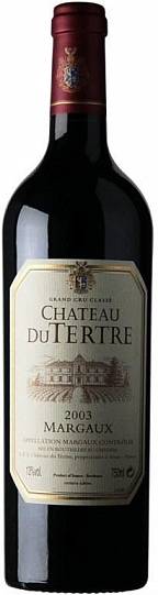 Вино Chateau du Tertre Margaux AOC Grand Cru Шато дю Тертр 2013 750 мл