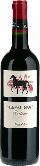 Вино  Cheval Noir Bordeaux AOC  Шеваль Нуар Бордо 2020 750 мл