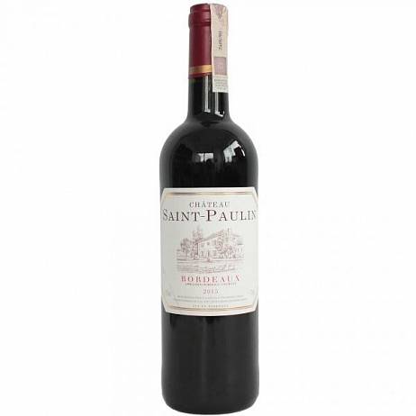 Вино Chateau Saint-Paulin  Bordeaux АОС  2017  750 мл