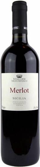 Вино Marchese Montefusco Merlot Sicilia IGT Маркезе Монтефуско Мер