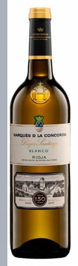 Вино Marques de la Concordia Rioja Santiagо Blanco 750 мл 12,5%