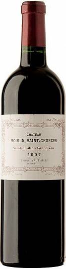 Вино Chateau Moulin Saint-Georges Saint-Emilion Grand Cru  2011 750 мл 13%