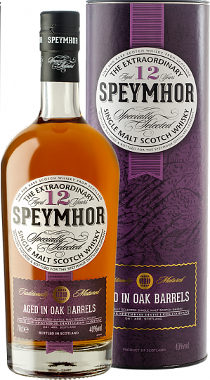 Виски Speymhor 12 y.o. Single Malt Scotch Whisky   in tube  700 мл  40 %