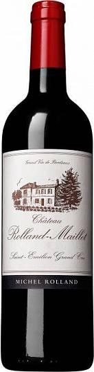 Вино Chateau Rolland-Maillet  Saint-Emilion Grand Cru AOC   2016  750 мл 14%