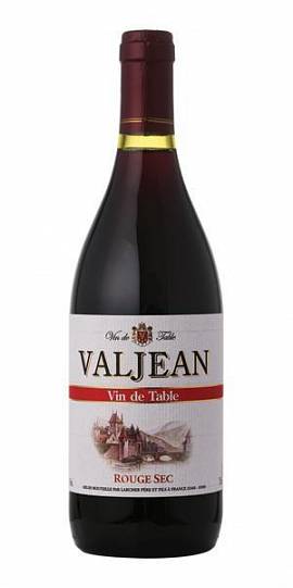 Вино Valjean Rouge Sec Вальжан Руж Сек, красное сухое
