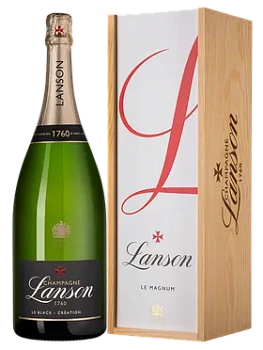 Шампанское Lanson Le Black Création 258 Brut gift box  750 мл