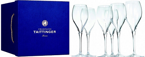 Подарочная упаковка Taittinger gift box for 1 bottle with 6 glasses 