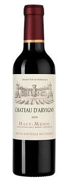 Вино Chateau d'Arvigny Haut-Medoc AOC  2020  375 мл