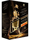 Виски Johnnie Walker  Джонни Уокер Блэк Лэйбл (черная этикетка) в подарочной упаковке + 1 стакан 700 мл