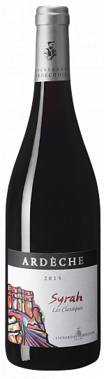 Вино  Vignerons Ardechois IGP Ardeche Syrah Les Classique   2015 750 мл