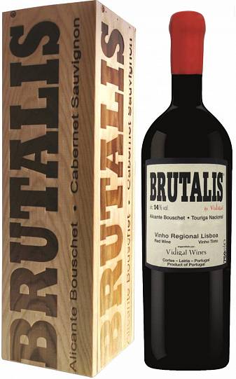 Вино Brutalis Vidigal Vinho Regional Lisboa wooden box 2018 750 ml 15% 