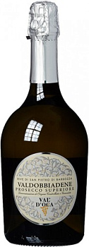 Игристое вино Val d'Oca Rive di San Pietro di Barbozza Brut Prosecco Superiore Valdobbiadene DOCG  2020 750 мл