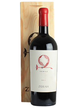 Вино Zorah Yeraz  wooden box ЗОРА ЕРАЗ в деревянной коробке  2014 1500 мл