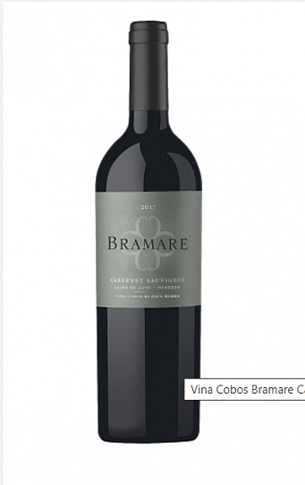 Вино Vina Cobos Bramare Lujan de Cuyo Cabernet Sauvignon 2018 750 мл