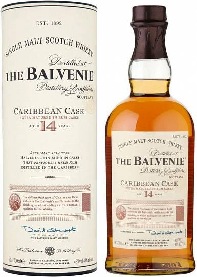 Виски Balvenie Caribbean Cask 14 Years Old  700 мл
