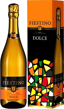 Игристое вино  Fiestino Dolce gift box  750 мл 9,5%