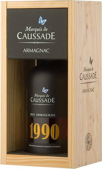 Арманьяк Marquis de Caussade 1990 Bas Armagnac АОС  700 мл