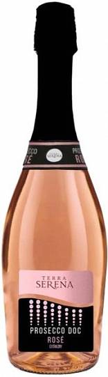 Игристое вино "Terra Serena" Rose Extra Dry Millesimato  Prosecco DO