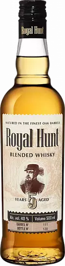 Виски Royal Hunt Blended Whisky 5 y.o.  5 year  500 мл 