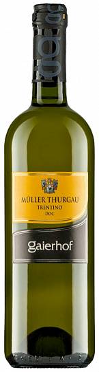 Вино GAIERHOF "Müller Thurgau" Trentino DOC  2017 750 мл