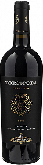 Вино  Tormaresca   Torcicoda Primitivo Salento IGT   2021 750 мл 15,5%
