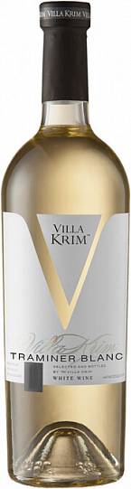 Вино  Villa Krim  Traminer Blanc   Вилла Крым Траминер  750 мл 