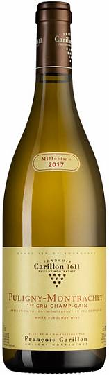 Вино Francois Carillon Puligny-Montrachet 1er Cru Champ Gain  AOC   2017 750 мл 13,5