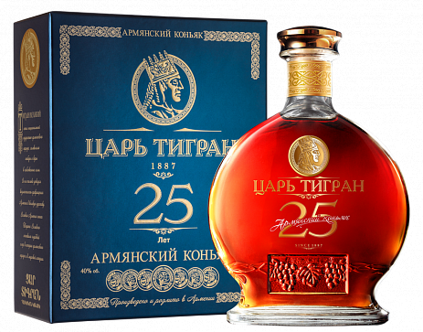 Коньяк Cognac Tsar Tigran 25 YO Gift Box  700 мл