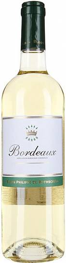 Вино Baron Philippe de Rothschild Bordeaux La Baronnie Blanc white  2016 375 мл