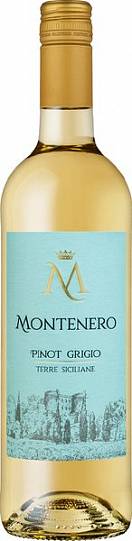 Вино  Montenero Pinot Grigio Terre Siciliane IGT 2022  750 мл 12 %