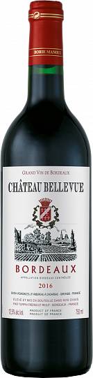 Вино Chateau Bellevue Bordeaux AOC  2016  750 мл